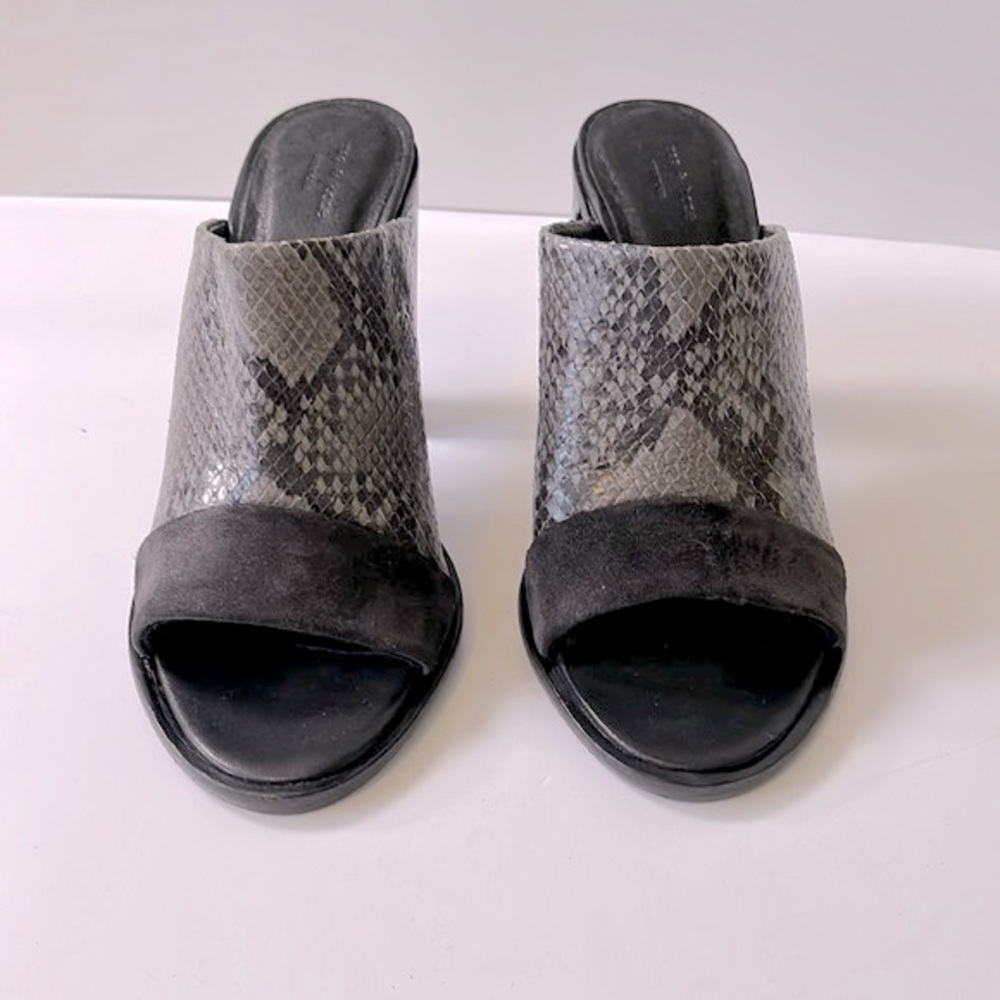 Rag & Bone 'Tristan' Suede Snake Print Leather Mu… - image 3